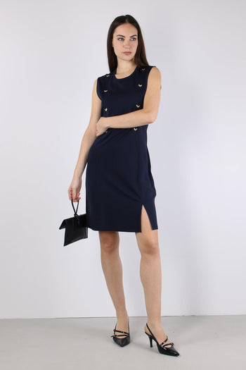 Abito Jersey Smanicato Night Blu - 5