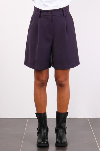 Bermuda Flanella Melanzana - 2