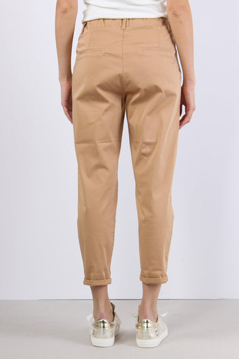 Pantalone Elastico Cotone Legg Biscotto - 4