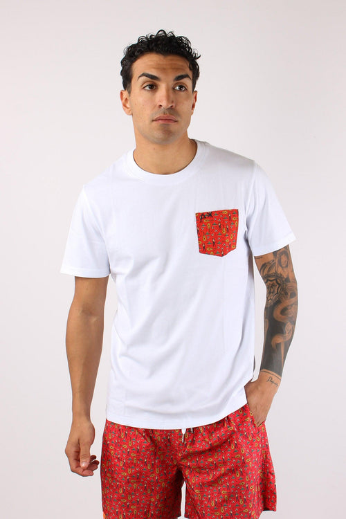 T-shirt Taschino Fantasia Bianco/rosa