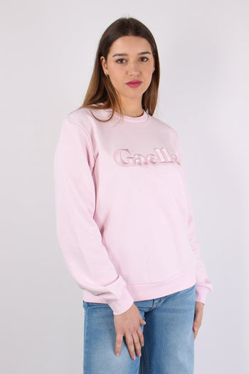 Felpa Basica Ricamo Rosa - 6