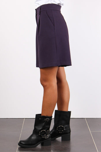 Bermuda Flanella Melanzana - 3