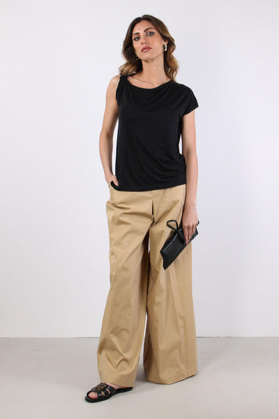 T-shirt Nodo Spalla Nero