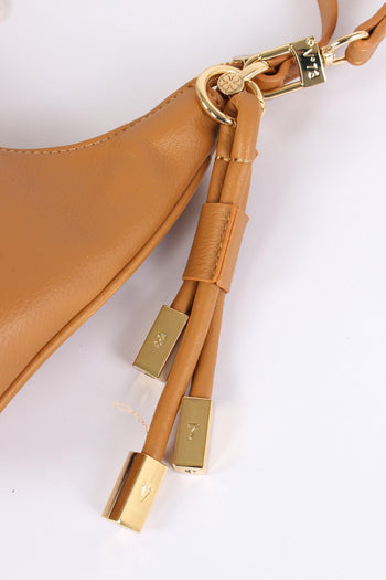 Amber Mezzaluna Small Ciondolo Oro Camel - 7