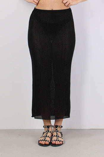 Gonna Lunga Lurex Nero - 2