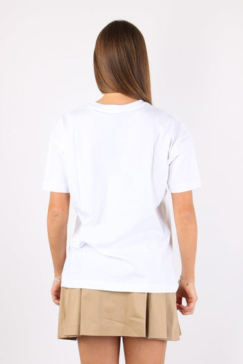 T-shirt Logo Multicolor Bianco - 3