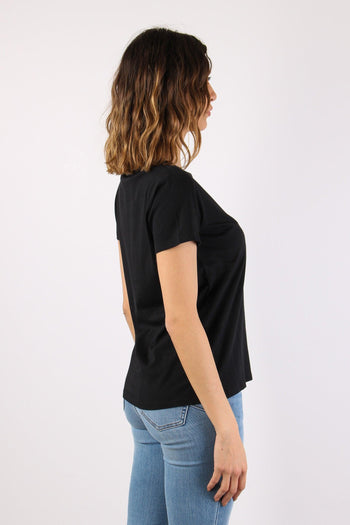 T-shirt Logo Piccolo Nero - 7