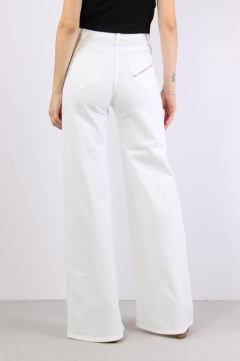 Denim Maxi Zampa Avorio - 4