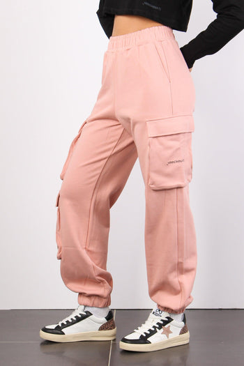 Pantalone Felpa Tasconato Old Rose - 5