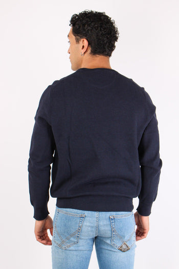 Maglia Girocollo Nido Dape Navy - 4