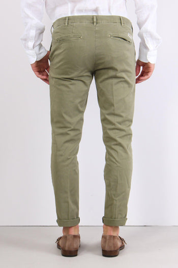 Pantalone Chino Extra Slim Militare - 3