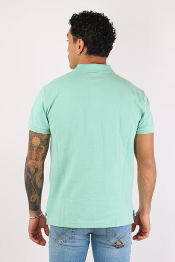 Polo Rete Slim Fit Celadon - 4