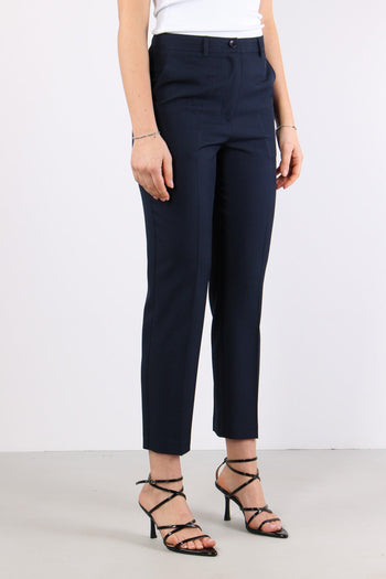 Pantalone Sigaretta Poliviscos Blu - 6