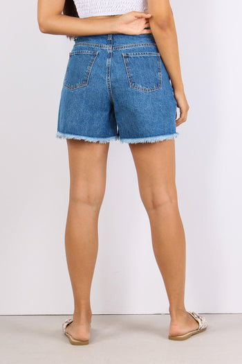 Short Denim Strass Borchie Denim - 4
