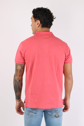 Polo Rete Slim Fit Red Sky - 4