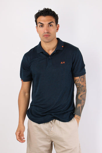 Polo Jersey Lino Navy Blue - 2