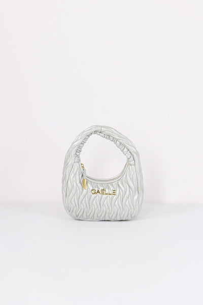 Mini Hobo Matelasse Plisse Argento