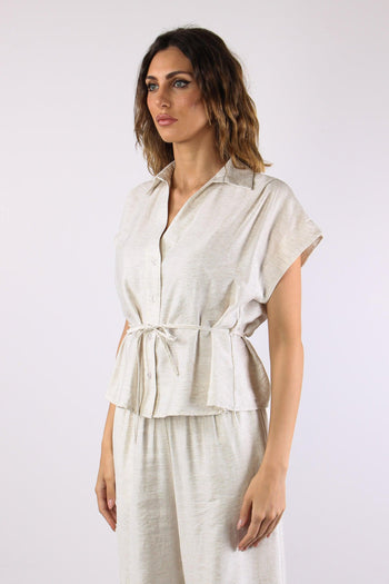 Camicia M/m Cinturata Naturale - 3