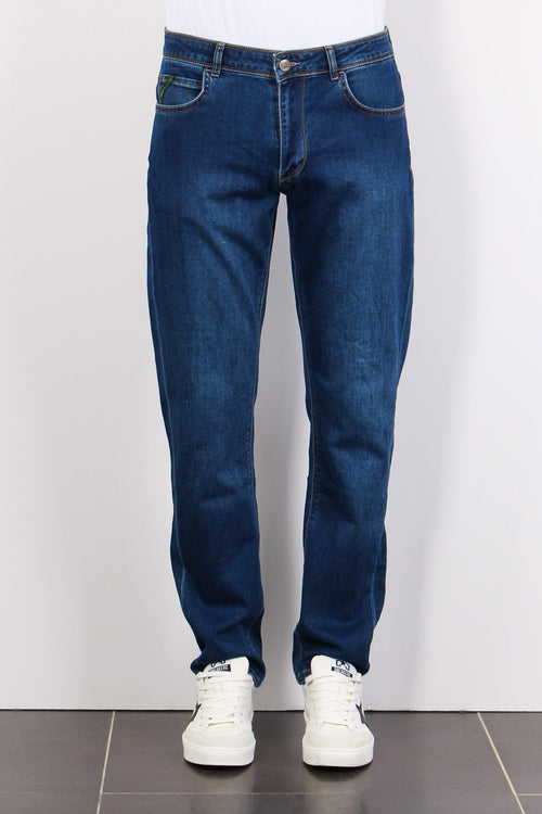 Denim Regular Fit Denim Scuro - 2