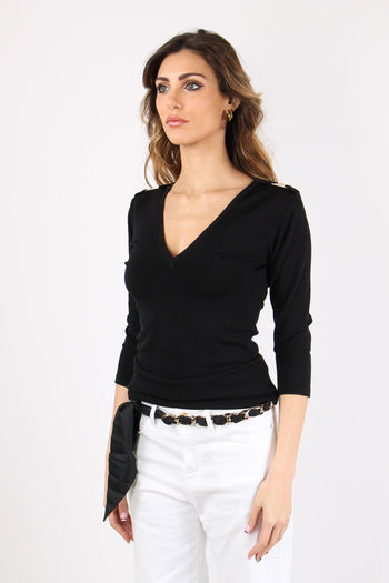 Danilo Maglia Scollo V Placc Black - 2