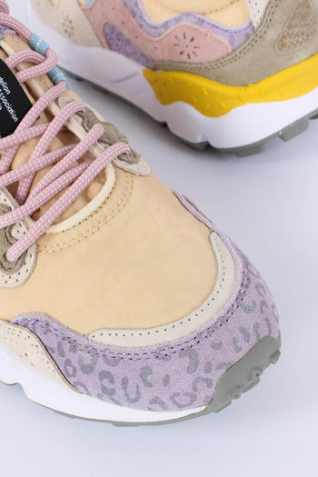 Sneakers Yamano Suede Animalier Lilac/pink - 6
