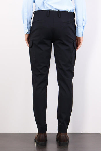 Pantalone Cargo Tessuto Tecnic Blue/black - 3