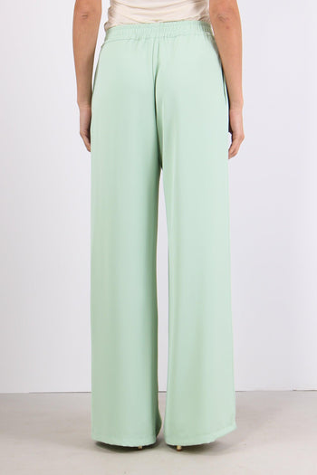 Pantalone Palazzo Pences Verde Acqua - 4