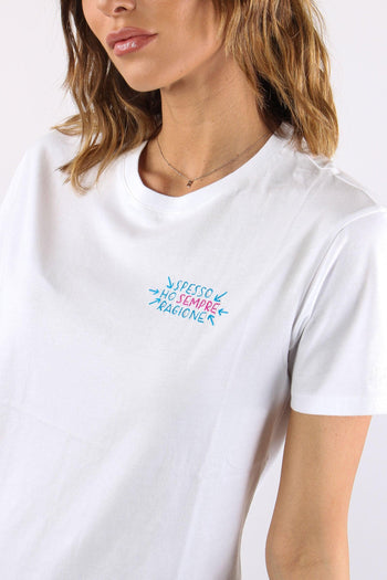 T-shirt Scritta Ricamo Ragione - 7