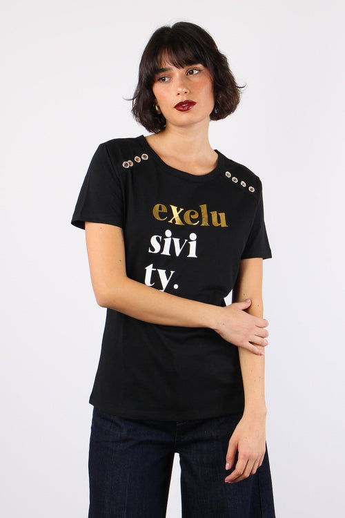 Rossana T-shirt Stampa Black - 2