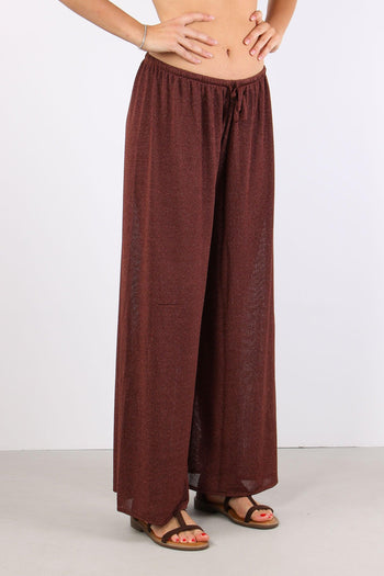 Pantalone Palazzo Lurex Moro - 6