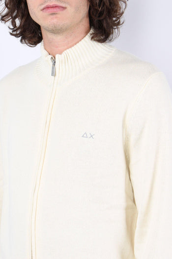 Maglia Lana Full Zip Bianco - 6