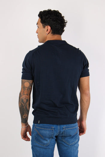 Polo Manica Corta Basica Night Blue - 4