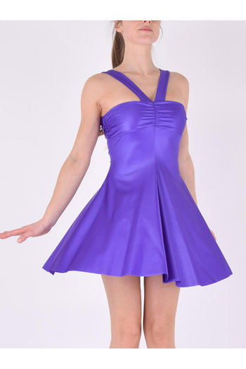 Abito Incrocio Lycra Viola - 4