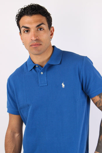 Polo Manica Corta Dusty Azure - 7