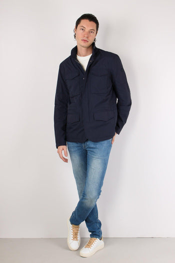 Kemp Feel Jacket Nylon Navy Blue - 5