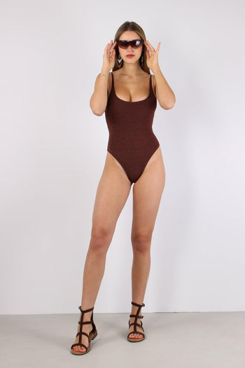 Costume Intero Lurex Bicolor Moro/oro - 4