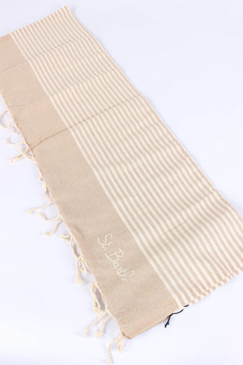 Foutas Righe Beige/bianco - 4
