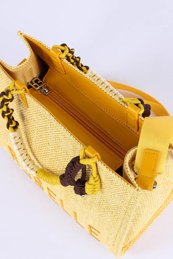 Poppy Shopping Small Rafia Banana - 5