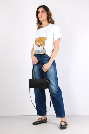 T-shirt Stampa Tigre Bianco Ottico - 5