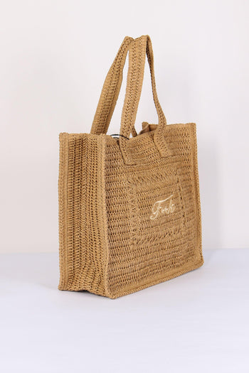 Borsa Rafia Beige - 7