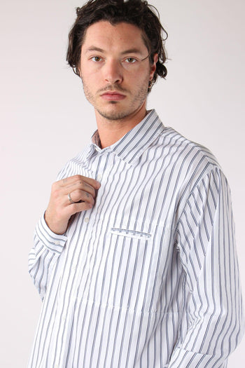 Barca Camicia Riga Tasca Blu/bianco - 7