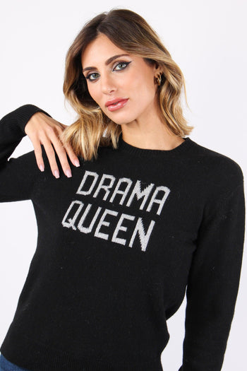 Maglia Girocollo Scritta Drama Queen - 7