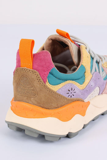 Sneakers Yamano Suede Nylon Pink/petrol - 8