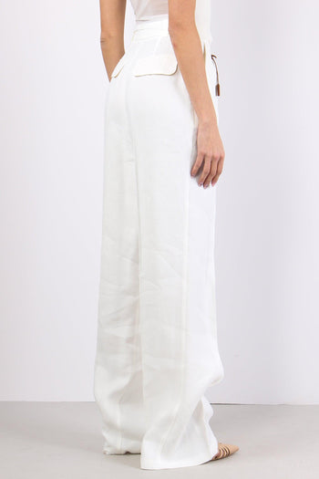 Pantalone Palazzo Lino Avorio - 6