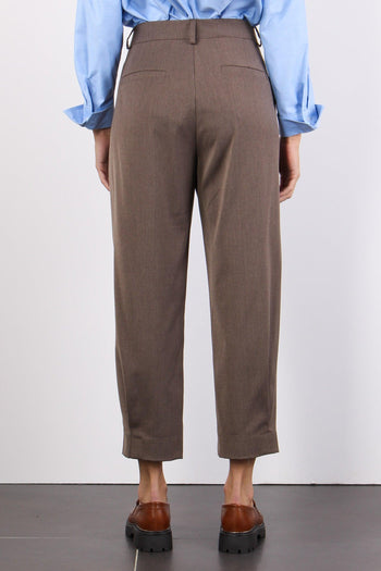 Pantalone Carrot Cuciture Dava Caffe - 4