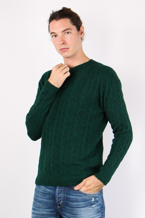 Pr533 Maglia Girocollo Misto Verde - 2