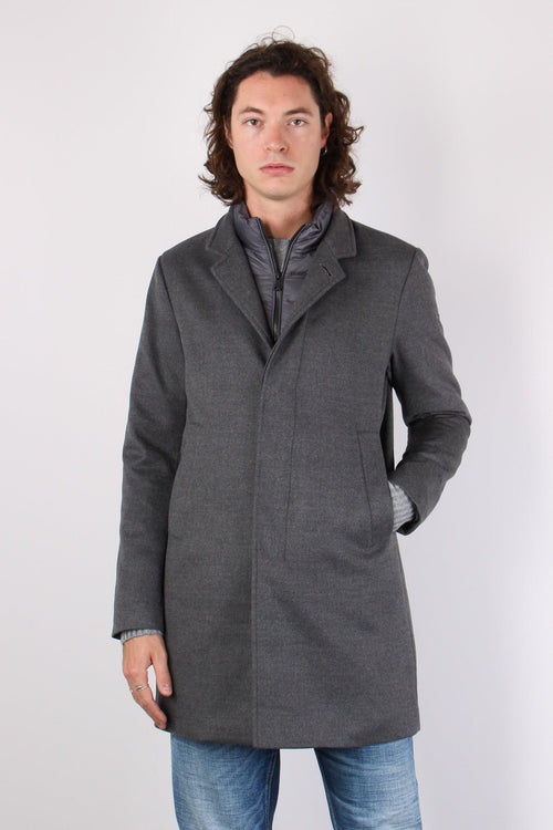 Cappotto Interno Piuma Grigio