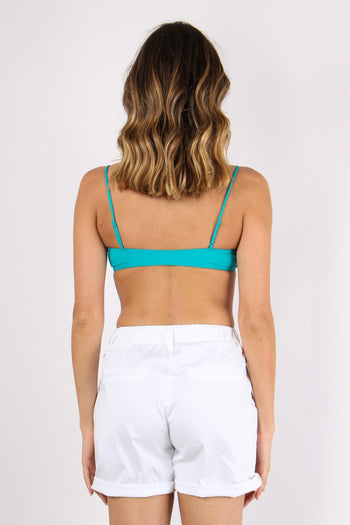 Bikini Top Regolabile Verde Acqua - 4
