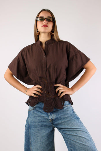 Blusa Ricamo Over Moro - 3