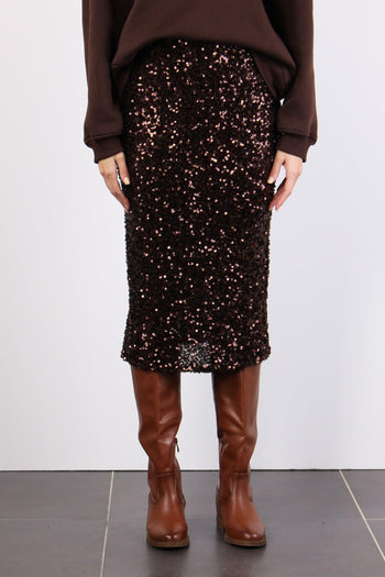 Gonna Tubo Paillettes Moro - 2